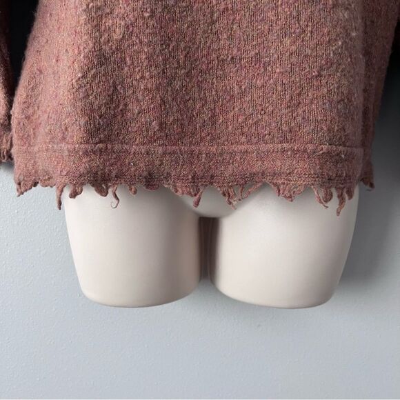 Free People Irresistible Oversized Fringe Trim Sweater Size XS - Picture 3 of 11